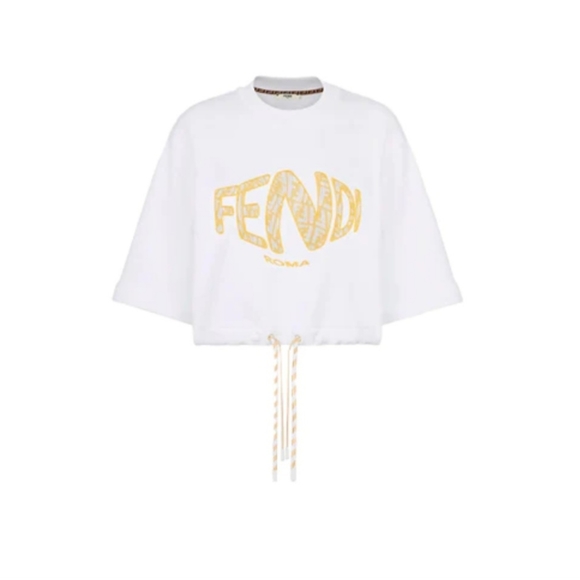 FENDI Detachable sleeve Round Neck Short Hoodie - Picture 3 of 4